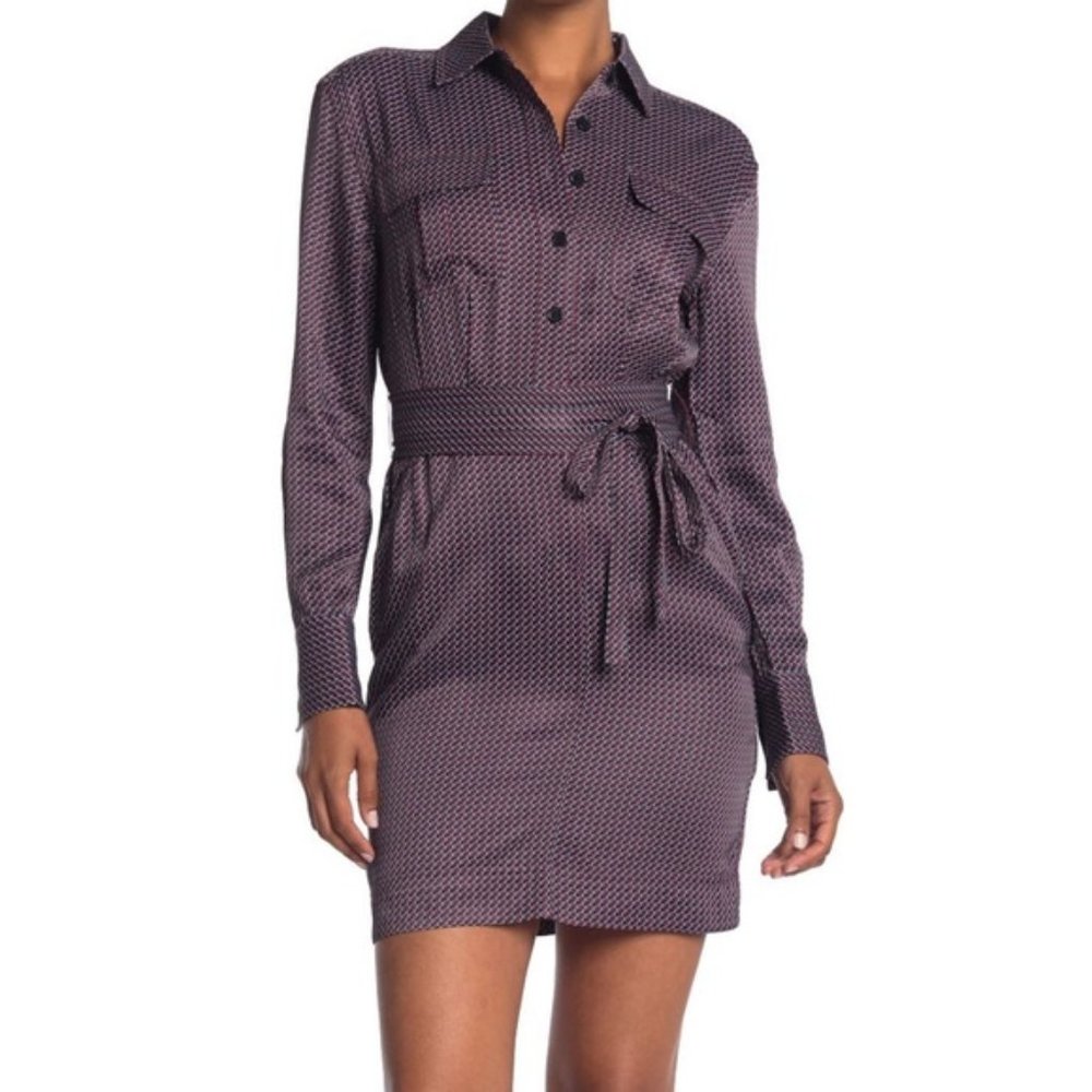 NWT Equipment Axelle Geo Printed Shirt Dress Size 2
